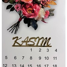 Ege Concept Life Kasım Yapışkanlı Pleksi Pasta Süsü Gold - 8x2 cm