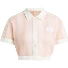 Adidas Çok Renki  Kadın  Polo T-Shirt Cropped Polo KY8140