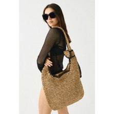C&city Düğüm Detay Hasır Çanta Y9220 Camel