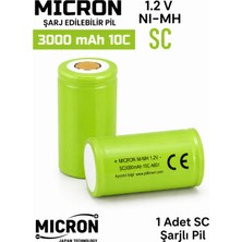 Micron Sc 3000 Mah 10C 1.2V Ni-Mh Şarj Edilebilir Pil (Tekli)