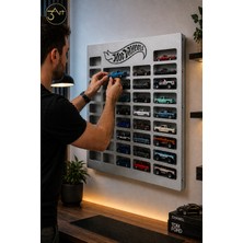 3Art Metal Hot Wheels Araba Koleksiyon Panosu - Oyuncak Araba Sergileme Standı