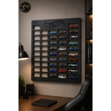 3Art Metal Hot Wheels Araba Koleksiyon Panosu - Oyuncak Araba Sergileme Standı