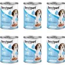 Bestpet Kuzu Etli Yavru Köpek Konservesi 400 gr 6'li Paket