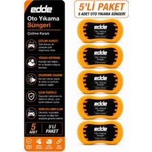 Edde Araba Araç Oto Yıkama Temizleme Süngeri 5 Adet Set Oto Detailing