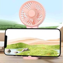 Cesicey Mini Vantilatör Şarjl Edilebilir El Fanı Su Buharlı ,masaüstü ve Taşınabilir El Fanı,3 Hız Kademeli Pembe