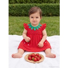 Civil Baby Puan Empirme  3-12 Ay Elbise - Kırmızı