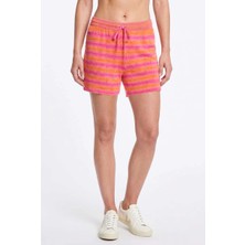 Peraluna Sunset Bloom Şort, Kadın Şort - Pembe Turuncu Multi