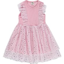 Civil Baby Puanlı Tül 6-18 Ay Elbise - Pembe
