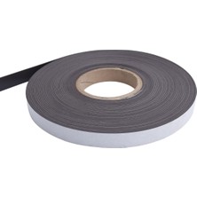 Exizticaret Yapışkanlı Şerit Mıknatıs Magnet Güçlü Sağlam Rulo - 2 cm Genişlik x 2 mm K