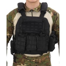 Single Sword Single Sword Kasırga Tactical Balistik Plaka Takılabilen Açık Cepli Hücum Yeleği,
