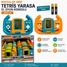 Neler Geldi Neler 1 Adet Nostaljik Mini Tetris Yarasa El Oyun Konsolu 14X9 cm | 2 Adet Aaa Pil Hediyeli | Retro LCD Taşınabilir El Oyunu