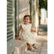 Civil Baby Çiçek Empirme Balon 6-18 Ay Elbise - Hardal