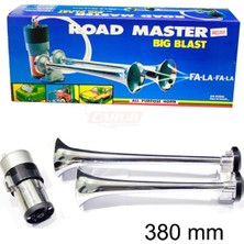 Solveks BR2751520 Fala Fala Korna 12V  Krom Borulu  Motorlu Ithal Premium