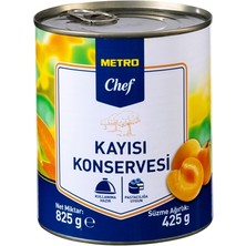 Metro Chef Kayısı Konservesi 825 G 8'li Avantaj Paketi