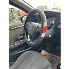 Solveks FXF-906-A18 Direksiyon Kılıfı Poşetli Geçme 38CM Fosforlu Dama Kırmızı Beyaz Ithal Premium
