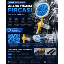 Bowie Dönerli Mikrofiber Araba Yıkama Fırçası Sabun Hazneli Özel Köpürtücü Fırça Çizilmez