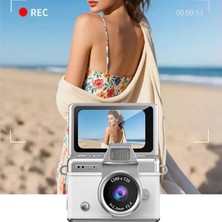 Cesicey Mini Dijital Kamera (Boy 3,5 *4,5 cm )Yüksek Çözünürlüklü 1280*720 Hd Ekranlı Beyaz Renk