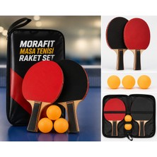 Erka Morafit Masa Tenisi Raket Seti 2 Raket 3 Top Çantalı Masa Tenisi Takımı Profesyonel Oyun Seti
