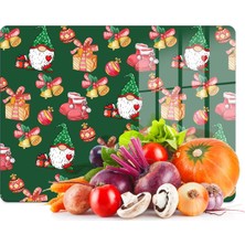 Decovetro Cam Kesme Tahtası ve Sunumluk Noel Yılbaşı Desenli 20 x 30 cm