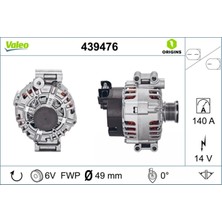 Valeo Alternator Bmw E46-E83-E84-E87-E90 / N42-N45-N46