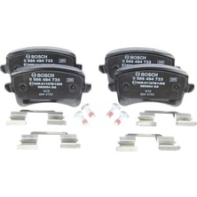 Bosch Arka Fren Balatasi-  disk 330×22 (Audi A4 08-16  a5 08-17  q5 09-17)