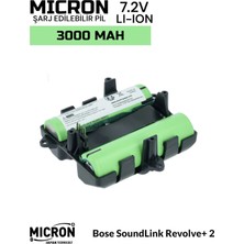Micron Bose Soundlink Revolve+ Iı Uyumlu 7.2V 3000 Mah Li-Ion Şarj Edilebilir Hoparlör Bataryası