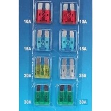 Eraks Car Accesories Araba Sigorta Seti 10'lu Mini Bıçak Sigorta Araba Bıçak Sigortası 10 Adet