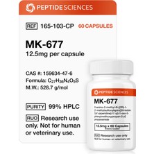 Peptide Sciences MK-677 (Ibutamoren) 12.5mg (60 Capsules)