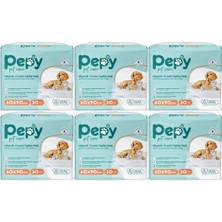 Pepy Evcil Hayvan Tuvalet Eğitim Pedi, 60X90 Cm, 180 Adet (6 Paket)