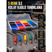 Zenviaa Mey Ithalat® 560 Parça Isı Makaron Seti Elektrik, Otomotiv ve Elektronik Için Profesyo