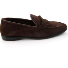 Bambi Kahve Hakiki Deri Erkek Loafer Ayakkabı E01594034702