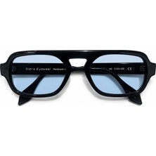 Siera Eyewear Siera Icon C001-235 Siyah Çerçeve Mavi Cam Unisex Güneş Gözlüğü
