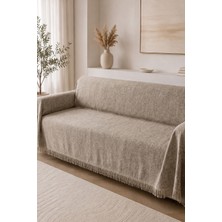 Miabella Home Pamuklu Koltuk Örtüsü Çok Amaçlı Çekyat Örtüsü Kaydırmaz Terletmez Koltuk Şalı 170X220 cm