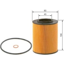 Bosch Yag Filtresi ( Bmw M52-54 / E36-E38-E39-E46-E60-E61-E65-E66-X5 E53-X3 E83-Z4 E85 )