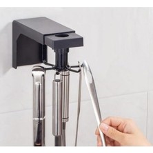 360°DÖNEN Multi Fonksiyonel Duvara Yapışan 6 Kancalı Kepçe Askısı