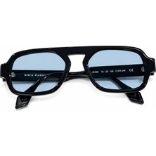 Siera Eyewear Siera Icon C001-241 Siyah Çerçeve Açık Mavi Cam Unisex Güneş Gözlüğü