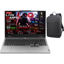 Lenovo Loq 15AHP10 Amd Ryzen 7 250 32GB Ddr5 1tb SSD Rtx 5050 8gb 100W 15.6" Fhd IPS 144Hz Windows 11 Pro  Taşınabilir Bilgisayar (83JG00BNTR) B210 Çanta Hediyeli