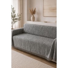 Miabella Home Pamuklu Koltuk Örtüsü Çok Amaçlı Çekyat Örtüsü Kaydırmaz Terletmez Koltuk Şalı 170X220 cm