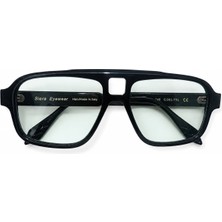 Siera Eyewear Siera Lucky C001-731 Siyah Çerçeve Açık Yeşil Cam Unisex Güneş Gözlüğü