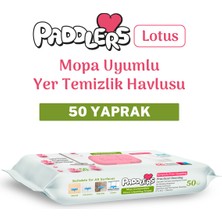 Paddlers Easy Clean Lotus Çiçeği Kokulu Mopa Uyumlu Yer Temizlik Havlusu 50 Yaprak
