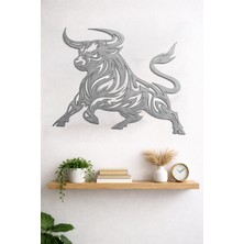Yapı3D Boğa Duvar Süsü – Dekoratif Modern Salon Duvar Dekoru 20X20CM 2mm Kalınlık