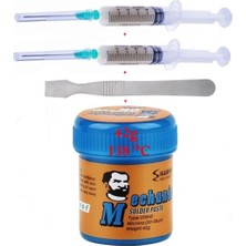 Smnr Mechanic Solder Paste 42GR 138C Lehim Toplama Flux ve Metal Düz Uçlu Açma Spatula SET02