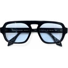 Siera Eyewear Siera Aura C001-235 Siyah Çerçeve Açık Mavi Cam Unisex Güneş Gözlüğü