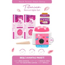 Smoothly 2 AD.225 gr Soyulabilen Boncuk Ağda Ağda Isıtıcı Makine+ Karınca Yumurta Yağı Losyonu + 4 Spatula