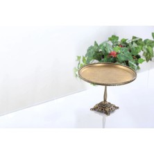 26 cm Yuvarlak Antik Ayaklı Metal Pasta Standı