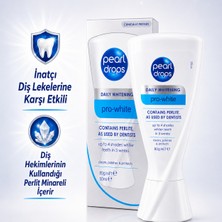 Pearl Drops Pro-White - Leke Çıkarıcı Beyazlatıcı Diş Macunu, İnatçı Lekelere karşı Etkili 50 ml