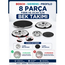 Öz Beyaz Eşya Bosch - Sıemens - Profılo Ocak Bek Takımı 4 Bek Gövdesi + 4 Bek Şapkası (2 Delikli)
