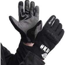 nukrowear Nukro Ervo Grip Siyah Yazlık Motosiklet Eldiveni Ce Belgeli Korumalı Dokunmatik
