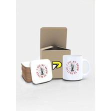Satranç Use Brain Tasarımlı Baskılı Kupa Bardak Seti, Eğlenceli Özel Hediye Mug