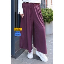 Balenbi Kadın Modal Beli Lastikli Ayarlanabilir Bağcıklı Pantolon-Etek 1219 - Premium Seri